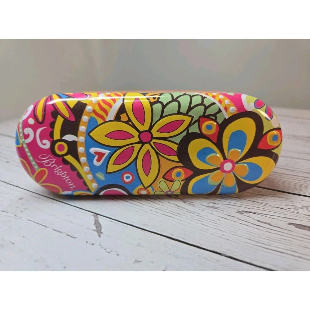 Brighton Floral Metal Eyeglasses / Sunglasses Case **CASE ONLY**